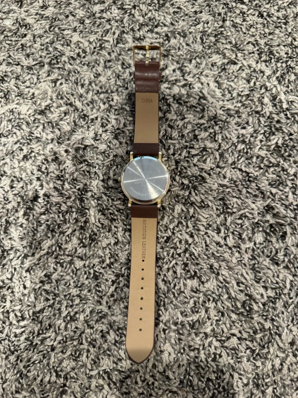 Watch with Brown Strap